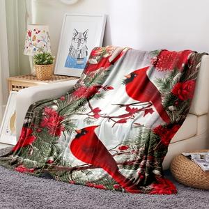 Couverture en flanelle à motifs de sapins de Noël et camions, couverture de sieste, décoration de fête, cadeau de Noël, lavable en machine, résistant à la décoloration - Product Image 2