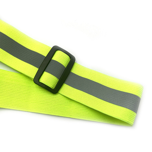 Khả năng hiển thị cao en20471 4 + 4 LED phản quang an toàn vest có thể điều chỉnh ban nhạc người chiến thắng chạy đèn IP65 đánh giá 3 chế độ điều khiển cảm ứng - Product Image 5