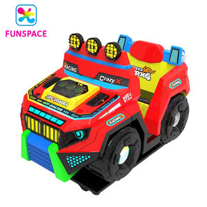 Funspace Indoor Amusement Swing Machine Fibre de verre Jeu de course vidéo <span class=keywords><strong>pour</strong></span> enfants Simulateur de voiture dynamique Machine de jeu de conduite - Product Image 1