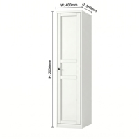 Armoire en acier élancée avec double tringle, gain de place, support de placard, prix usine, OEM, sans formaldéhyde, saine