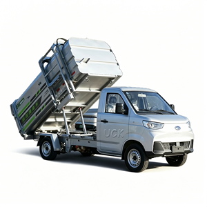 Camion poubelle à chargement latéral Dongfeng New Energy 4m3, camion de voirie électrique pur avec élévateur de conteneurs - Product Image 6