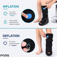 Botte de marche pneumatique courte à conception personnalisée, avec support réglable pour le pied et la cheville