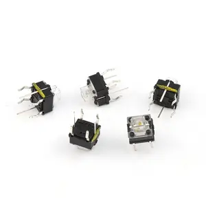 LED Tact Switch ชั่วขณะสวิตช์ Dip แบบแท่งที่มีไฟ LED