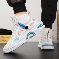 Chaussures de sport décontractées à plateforme haute rétro de luxe pour hommes, semelle épaisse, tendance de la mode, baskets épaisses, sport