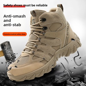 Scarpe Antinfortunistiche da <span class=keywords><strong>Uomo</strong></span> con Puntale in Acciaio, Antiurto, Antiperforazione, Resistenti all'Usura, Alte, Antiscivolo, con Suola in <span class=keywords><strong>Gomma</strong></span>, <span class=keywords><strong>Stivali</strong></span> da Lavoro Protettivi - Product Image 1