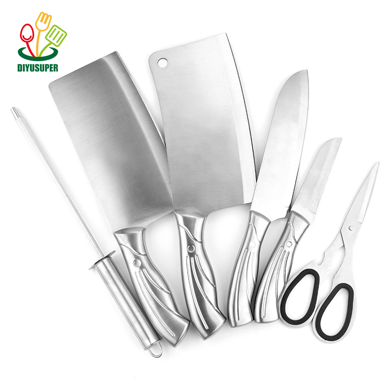 Tchibo 3Cr13 Küchenmesser Set – 6-teilig, Edelstahl, spülmaschinenfest