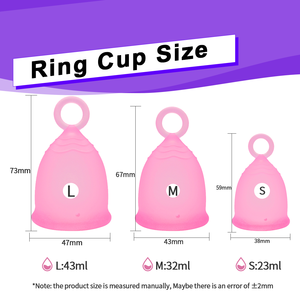 <span class=keywords><strong>Copa</strong></span> <span class=keywords><strong>Menstrual</strong></span> Furuize, Fabricada en Silicona Médica, Libre de BPA, Aprobada por ISO13485, Reutilizable - Product Image 3