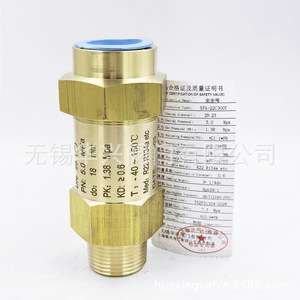 Válvula de Seguridad Huaxing SFA-22C300T1 1/2 Pulgadas para Alivio de Presión de Gas Freón a Baja Temperatura - Product Image 1