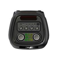 Haut-parleur audio portable d'extérieur JBR-8830, double cornes de 8 pouces, grand bouton, 7,4 V 50 W, avec deux microphones sans fil pour la scène