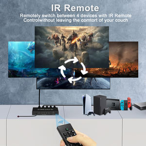 Commutateur <span class=keywords><strong>HDMI</strong></span> 2.1 8K 4 entrées 1 sortie VRR CEC <span class=keywords><strong>ARC</strong></span> HDCP2.3 HDR10 Télécommande IR pour TV QLED Vision - Product Image 6