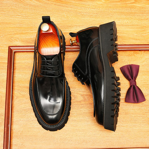 Chaussures habillées décontractées polyvalentes haut de gamme pour hommes, style Oxford, en cuir véritable, imperméables, pour l'automne - Product Image 4