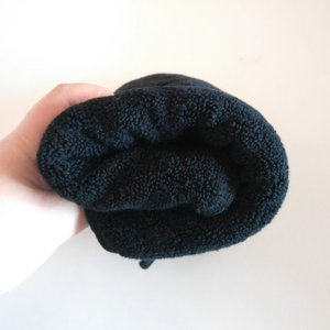 LOGO personnalisé 30X30CM serviettes de visage 100% coton noir <span class=keywords><strong>essuie</strong></span>-mains maquillage <span class=keywords><strong>Table</strong></span> Salon manucure serviette - Product Image 2