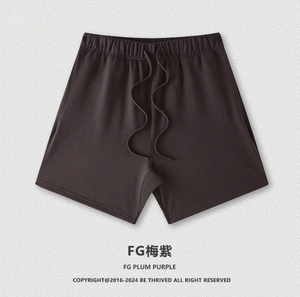 100% coton Logo personnalisé imprimé blanc uni confortable hommes Shorts athlétique cordon Vintage tissu lourd court pour hommes - Product Image 4