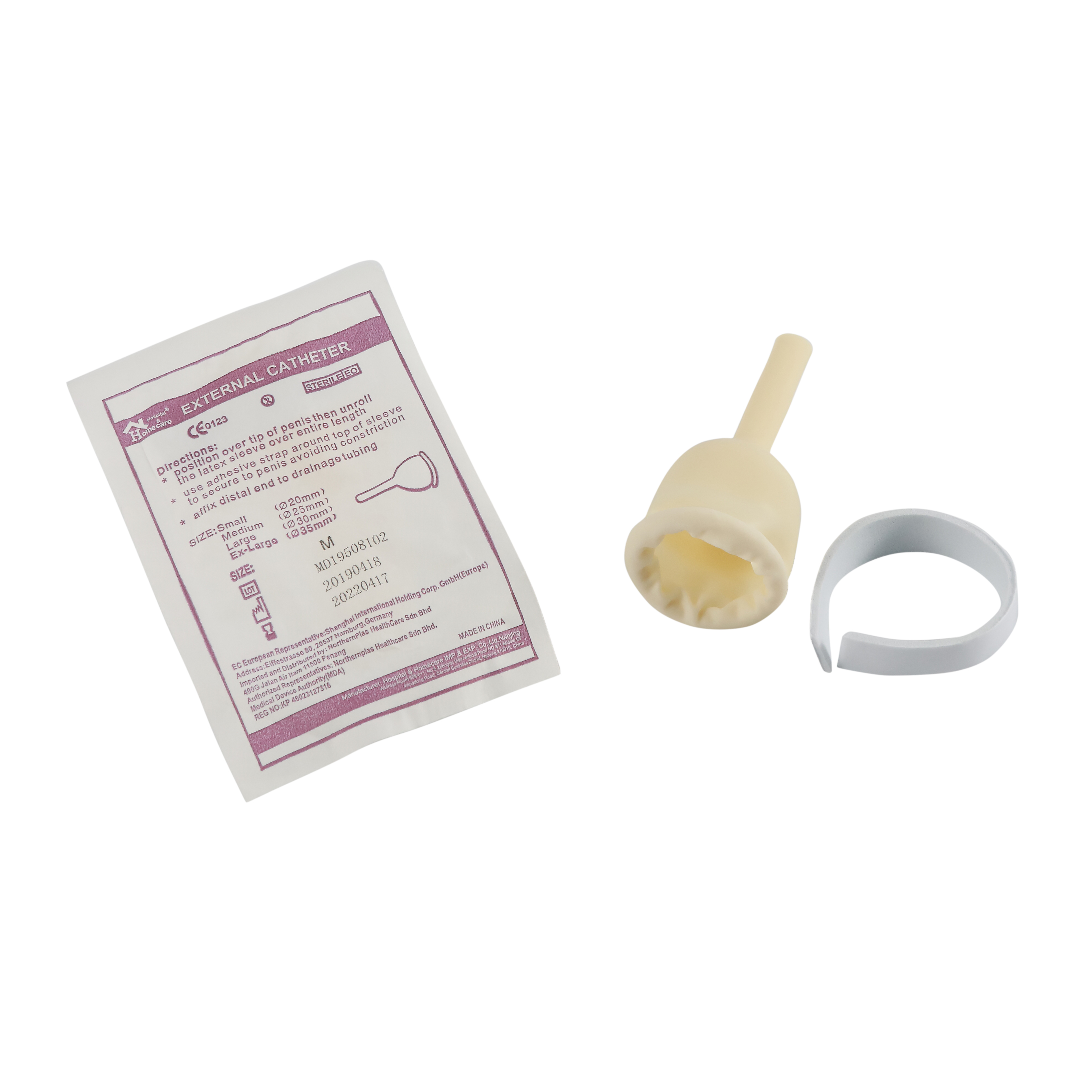 Medical Consumable Waterproof Disposable Latex Male External Catheter for Male