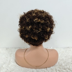 Letsfly Promotion $9.5 13x4 Lace Frontal <b>Wigs</b> Short Cut Pixie Curly Human <b>Wig</b> Brazilian Hair 100% Human Hair Wholesale Factory - Product Image 5