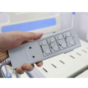 Centro de salud, cama de paciente de clínica de hospital naranja, cama de paciente de control eléctrico de tres funciones - Product Image 6