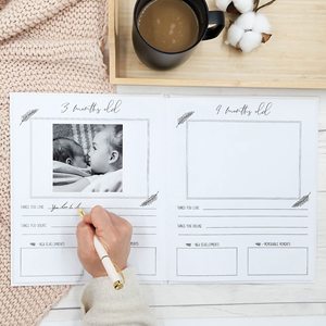 Offre Spéciale conception personnalisée couverture rigide avec fenêtre bébé livres premiers 5 ans mémoire <span class=keywords><strong>livre</strong></span> Photo Album <span class=keywords><strong>livre</strong></span> Journal Scrapbook - Product Image 4