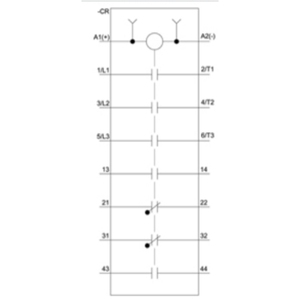 3RT2023-1BB44 พาวเวอร์คอนแทคเตอร์, 3 ขั้ว, 24 โวลต์ ดีซี, หน้าสัมผัสเสริม: 2 NO 2 NC, ขนาด: S0, สวิตช์เสริมสามารถถอดออกได้ 3RT2023 - Product Image 3