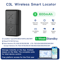 Traceur GPS magnétique sans fil ZOOBII C3L 4G LTE WiFi 600mAh avec détection ACC, localisateur de véhicule en temps réel, application iOS Android