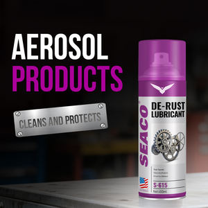 SEACO S-615 Spray Lubrificante Rapido <span class=keywords><strong>Anti</strong></span>-Ruggine 450ml, Protezione Multiuso per Cavi, Binari, Cerniere e Serrature - Product Image 1
