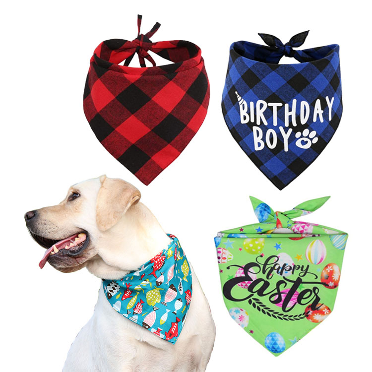 1-Red and Black, Large Dog Bandana Matching Owner Scarf Plaid Dog Bandanas Bibs with Tartan Scarves Shawl for Medium Large Dogs /& Pet Mom