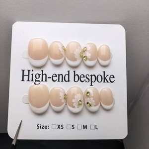 <span class=keywords><strong>Uñas</strong></span> Postizas de Almendra Artificiales al por Mayor, Patrones Tallados y Pintados a Mano, Suministros para <span class=keywords><strong>Uñas</strong></span>, Estampado de Leopardo, Popular - Product Image 5