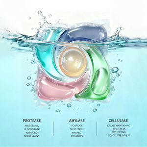 Muestra Gratuita de Detergente para Ropa 5 en 1, Perlas de Gel para Lavandería, Cápsulas de Lavandería - Product Image 3