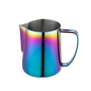 304 in acciaio inossidabile Color arcobaleno brocca per Latte 600 ML Latte Latte Art tazza da caffè macchina macchina per schiumare brocca 600 Ml(20 OZ) - Product Image 1