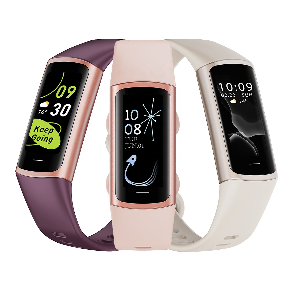 C68l Smart Watch Band Fitness Tracker With Ecg & Heart Rate