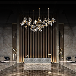 Zeal Lighting Flower Shape LED Custom Pendant <b>Lights</b> Villa Hotel Lobby Project Chandelier for Decoration - Product Image 1