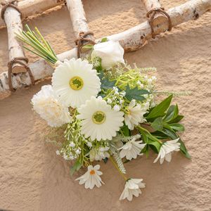 Ramo de Flores Artificiales Willow Lane, Tela Tejida de Plástico, Decoración para Interiores del Hogar, Arreglo para Bodas - Product Image 3