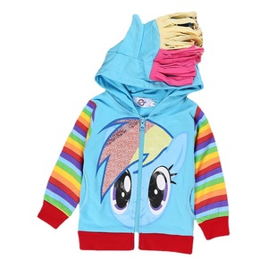 Offerta speciale europea americana giacca a maniche lunghe con cappuccio con cerniera bambina 'little for Pony Tales abbigliamento primavera autunno - Product Image 5