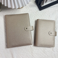 Agenda de Oficina Espiral con Anillas Doradas A5 A6 al por Mayor, Cubierta de Agenda, Carpeta de Presupuesto, Cuaderno con Cubierta de Cuero PU Color Macaron