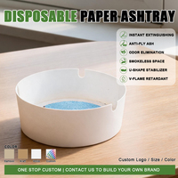 Cendrier en papier portable personnalisé à paroi simple avec sable d'extinction de sécurité pour bureaux, restaurants et événements extérieurs – Vente en gros