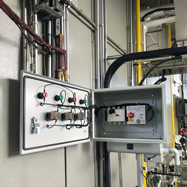NALEI NLQ4 4-Pole Single/Three Phase Dual Power Automatic Transfer Switch Distribution Box 100A-630A Range PC Type