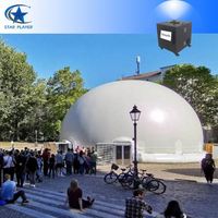 Tente de projection portable, dôme de planétarium gonflable avec projecteur à 360 degrés pour les écoles