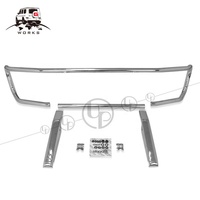 G sınıfı W463 fırçalanmış krom boğa çubuğu koruyucu W463 G63 G65 ön tampon grille ön koruma görevlisi 1990-2018y