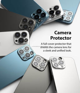 Protection d'objectif d'appareil photo de téléphone portable transparente 9H anti-rayures à couverture intégrale personnalisée par le fabricant pour iPhone 15 16 16E 17 Air Pro Max - Product Image 2