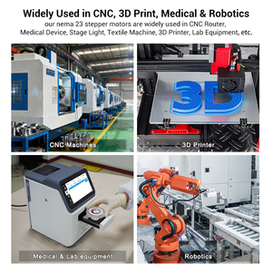 มอเตอร์แรงบิดสูง 1.2N.m 2N.m 2.5N.m 3N.m 23 1.8 องศา 2 เฟส สำหรับ CNC, เครื่องพิมพ์ 3 มิติ, ทางการแพทย์ และระบบอัตโนมัติ 57HS 23 M - Product Image 3