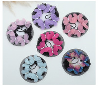 Fleur de tête en mousseline minimaliste ornée de papillons pour examen de certification de danse latine et de ballet pour filles, idéale pour toutes les occasions
