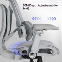 Nouvelle Arrivée Chaise Ergonomique à Double Soutien Dorsal avec Cadre en Acier, Accoudoirs 6D et Hauteur Réglable pour Bureau et Ordinateur