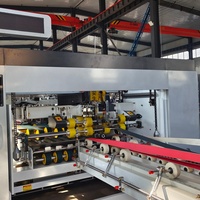 Machine intégrée entièrement automatique de couture, collage et clouage pour la fabrication de boîtes en carton