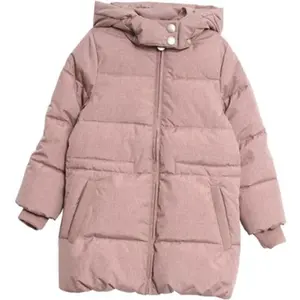 定制童装儿童长款冬季夹克填充夹克女孩