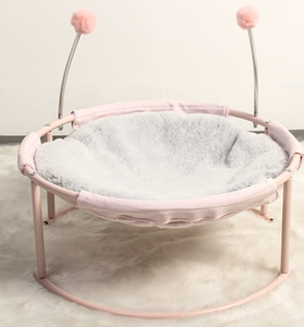 Süper kalite tüm mevsim DurableCat yatak hamak yaz nefes köpek yatağı buz ipek kedi yuva çıkarılabilir yuvarlak kedi hamak - Product Image 3