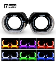 VAHID 5D Crystal Angel Eyes LED Halo Ring, Feux de Jour pour Voiture, Étanche, Phare WRGB, Lampe Décorative de Rétrofit, Vente en Gros