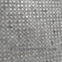 Vente directe d'usine, mosaïque de pierre d'onyx de marbre naturel entièrement faite à la main, décoration murale de sol, fond tendance