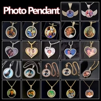 Pendentifs photo Hip Hop VVS Iced Out Moissanite Diamant, pendentif personnalisé avec photo, bijoux pour femmes, hommes, rappeurs