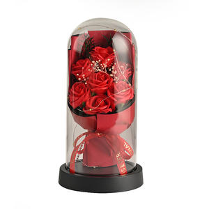 Fleur de savon écologique avec couvercle en plastique, lumière créative pour la Saint-Valentin et le Nouvel An chinois, cadeau éternel, veilleuse - Product Image 6