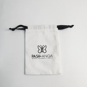 Bolsa de terciopelo de satén de tamaño personal con cordón, bolsa de polvo de regalo de joyería de seda personalizada - Product Image 6