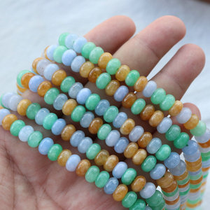 <span class=keywords><strong>Jade</strong></span> <span class=keywords><strong>de</strong></span> primavera coloreado Jiny, cuentas <span class=keywords><strong>de</strong></span> ábaco <span class=keywords><strong>de</strong></span> <span class=keywords><strong>jade</strong></span> blanco, birmano, optimizado en colores amarillo y azul. - Product Image 4